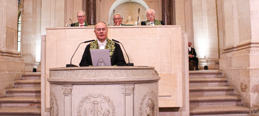 Cérémonie d&rsquo;installation de Lucien BÉLY et lecture de la notice sur la vie et les travaux de Philippe LEVILLAIN