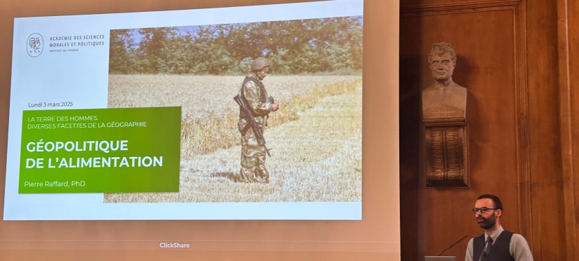 Communication de Pierre RAFFARD « Géopolitique de l’alimentation »
