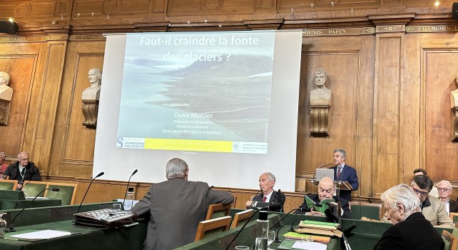 Communication de Denis MERCIER « Faut-il craindre la fonte des glaciers ?»