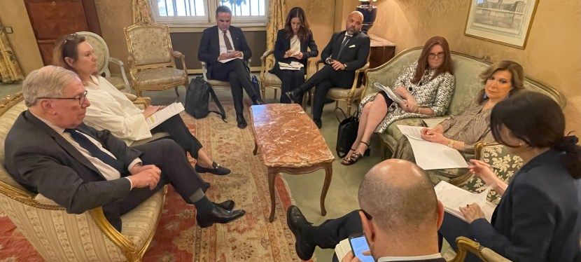 Accueil de la ministre italienne chargée des Réformes institutionnelles et de la Simplification réglementaire